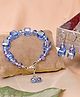 Daizy Crystal Beaded Jewellery Combo Set - Blue
