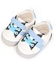 KIDLINGSS Colour Blocked With Velcro Closure Booties - Light Blue