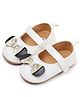 KIDLINGSS Bow Applique Detailed With Velcro Closure Booties - White