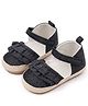 KIDLINGSS Ruffled Detailed Velcro Closure Sandal Style Booties - Black