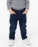 Pranava Organic Cotton Woven   Washed Jeans - Blue