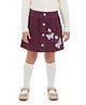 Pranava Organic Cotton Woven Butterfly Embroidered Skirt - Pink