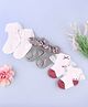 KIDLINGSS Pack Of 3 Schiffli Embroidered Frill & Lace Detailed Socks - Multi Colour