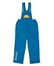 Pranava Organic Cotton Woven Sleeveless Car Patch Detailed Soft & Eco Friendly Dungaree - Blue