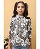 ISHTI Woven Three Fourth Sleeves Floral Printed Shirt - Brown