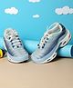 TRUFFLE COLLECTION Mesh Detailed Lace Up Closure Ombre Sneakers - Blue
