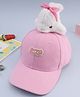 Babyhug Baseball Cap With Dolphin Applique Pink - Diameter 17 cm