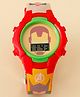 Babyhug Free Size Digital Watch with Avengers Print - Mutlicolour
