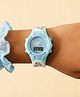 Babyhug Free Size Digital Watch with Frozen Print - Green & Blue