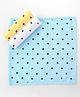 Doodle Poodle 100% Cotton Interlock Knit Hand & Face Towel Pack Of 3  L 26 x B 25 cm - Light Blue White & Yellow