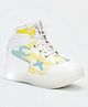 Lil Lollipop Colour Blocked With Lace Up LED Shoes - White