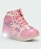 Lil Lollipop Colour Blocked With Lace Up LED Shoes - Pink