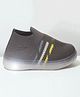Lil Lollipop Mesh Detailed & Striped LED Shoes - Grey
