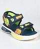 Lil Lollipop Cartoon Designed Velcro Closure Sandals - Blue