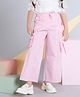 Peppermint Cotton Blend Woven Solid Cargo Pants - Pink