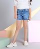 Peppermint Denim Woven Mild Washed Shorts - Blue