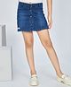 Peppermint Denim Woven MIld Washed Skort - Navy Blue