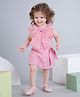 Peppermint Woven Sleeveless Bow Applique Detailed Embellished Top & Skort Set - Pink