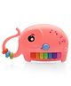 Tak Tak Toys Elephant Shape Piano Musical Toy with Lsounds - Pink