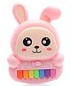 Tak Tak Toys Rabbit Shape Piano Musical Toy with Lsounds - Light Pink