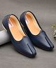 Little Palz Matte Finish Mojaris - Navy Blue