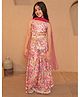 AJ Dezines Cotton Blend Woven Sleeveless Paisley Printed Lehenga Choli With Dupatta & Sling Bag Set - Pink