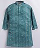 Tabard Cotton Knit Full Sleeves Bandhani Printed Kurta - Green