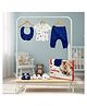 StarAndDaisy Baby Gift Set of 8 Unisex Newborn 100% Pure Cotton Clothing Set Combo with Bodysuits, Caps, Mittens, Bibs & Socks for Infant Boys & Girls - Fish Print