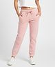 ALAN JONES Premium Cotton Knit Text Printed Sweatpant - Pink