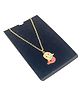 SKD Mermaid Pendant Detailed Necklace - Red