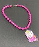 SKD Unicorn Pendant & Beads Detailed Necklace - Pink