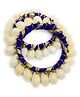 SKD Shells Embellished Bangles - Blue