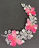 SKD Butterfly & Beads Detailed Hair  Broach - Pink