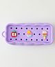 Silicone Pencil Case  Customizable Soft Silicone Charms &  Waterproof School Stationery Organizer - Purple