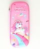 EVA Unicorn Theme Pencil Case with Large Capacity with Durable Zipper Pencil Pouch School Stationery Organizer  - Pink