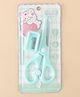 Kitty Cat Kids Scissors and Sharpener Set  Green