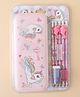 Unicorn Kids Stationery Set - Pink| Writing Kit with Pencil box, 4 Pencils, Eraser,  Sharpener & 2 Grips| School Study Kit for Boys & Girls