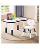 MONSTECH 5-in-1 Adjustable Study Table & Chair Set for Baby | Dual-Sided Table with Storage | Multi-Purpose Table for Study, Drawing, Dining & Play | Anti-Slip & Child-Safe Design