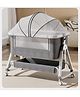 MONSTECH 6 in 1 Baby Bassinet Bedside Sleeper, Bedside Crib for Baby, Adjustable Baby Bassinet with Wheels, Storage Basket, Mattress, Adjustable Height Easy Assemble & Folding Portable Baby Cradle
