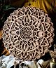GLORIDEC Wooden 12 Inch 3D Mandala Wall Hanging  Natural Finish