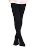 Neska Moda Cotton Elastane Solid Stockings - Black