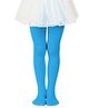 Neska Moda Cotton Elastane Solid Stockings - Sky Blue