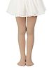 Neska Moda Cotton Elastane Solid Stockings - Beige