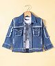 Dapper Dudes Full Sleeves Denim Jacket With Tee - Blue