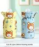 Babyhug Feeding Bottle Cover Bear Print Large Pack of 2 Blue - Fits Upto 280 ml Bottle