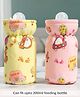 Babyhug Feeding Bottle Cover Car Print Medium Pack of 2 Pink & Yellow - Fits Upto 200 ml Bottle