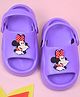 Yellow Bee Disney Mickey Mouse & Friends Featuring Minnie Mouse Character Applique Detailed With Back Sling Clogs - Purple