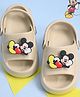 Yellow Bee Solid Back Sling Clogs With Disney Mickey & Friends Featuring Character Charms - Beige