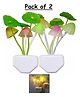 ARCADE TOYS Mushroom LED Night Lamp with Automatic Light Sensor Energy Saving, Color Changing Night Light for Bedroom, Kids Room & Home Décor - (Pack of 2) (Color & Design May Vary)