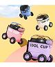 ARCADE TOYS 500 ml Cool Cup Shape Water Bottle Toy For Kids, Durable Food Grade Tritan Water Bottle for Kids with Straw, BPA Free Toddler WaterBottle, (Colour and design may vary)